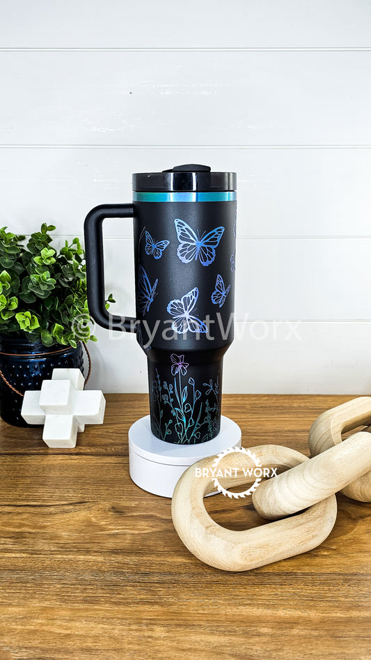 Butterflies | Engraved Stanley® Tumbler | 40oz