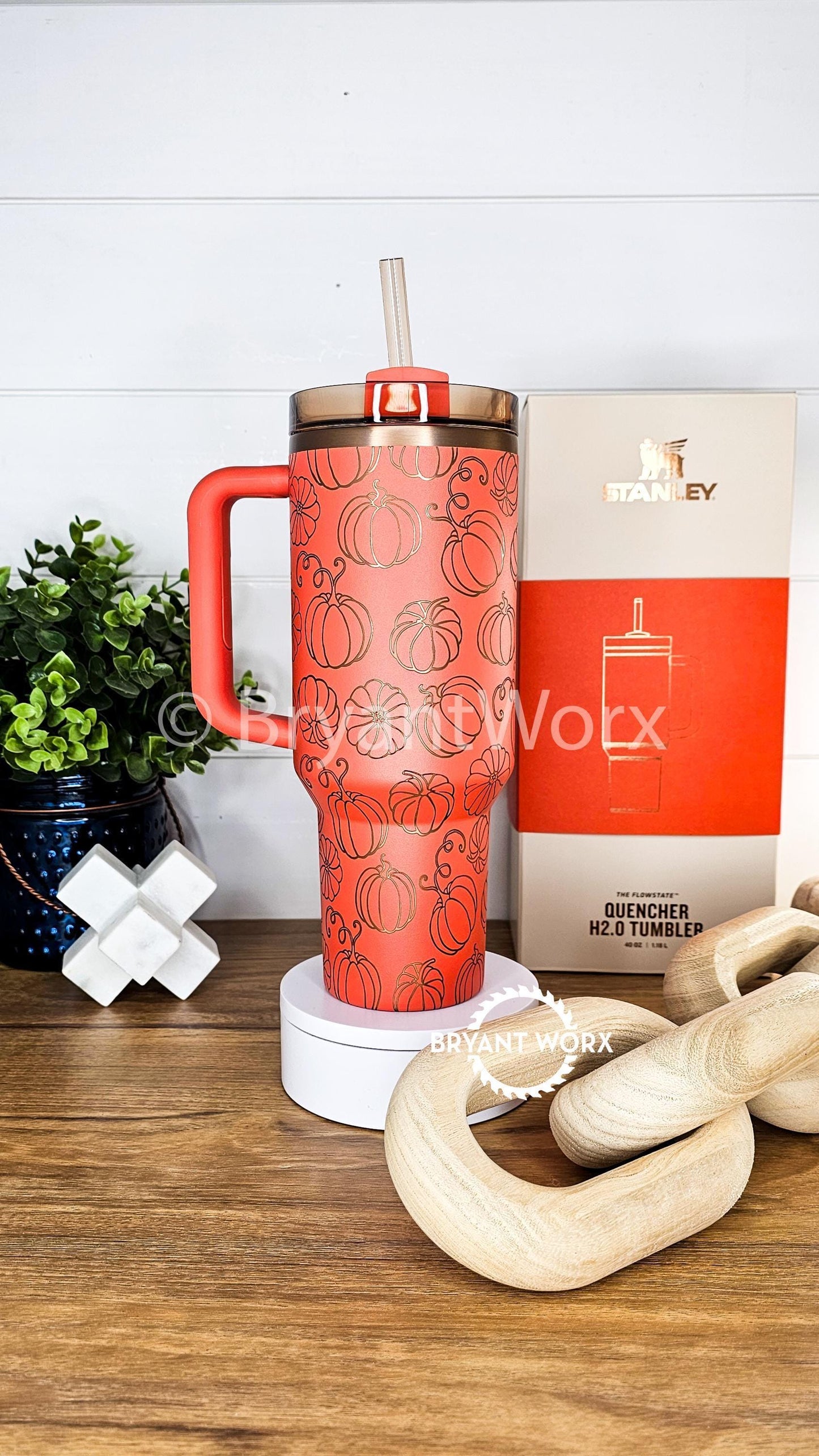 Pumpkin Patch Full Wrap | Engraved 40oz STANLEY with Handle | Scary | Halloween | Trick or Treat | BOO | Haunted | Fall | Spooky Season