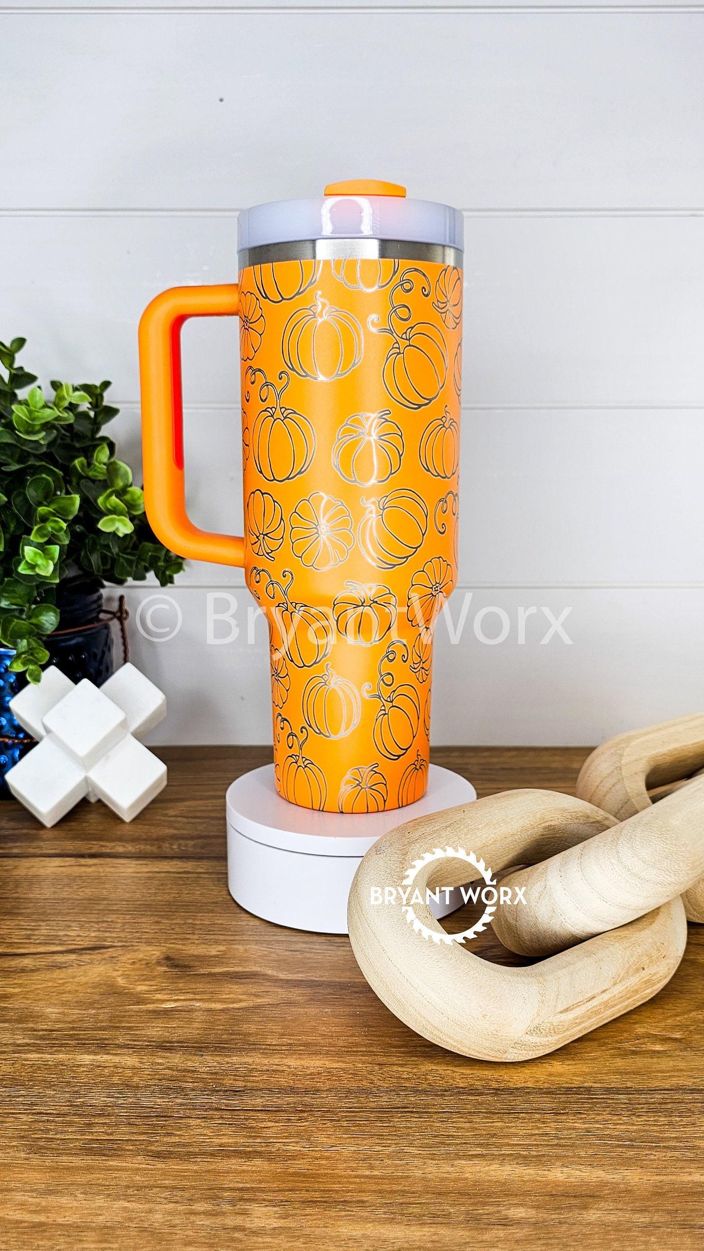 Pumpkin Patch Full Wrap | Engraved 40oz STANLEY with Handle | Scary | Halloween | Trick or Treat | BOO | Haunted | Fall | Spooky Season