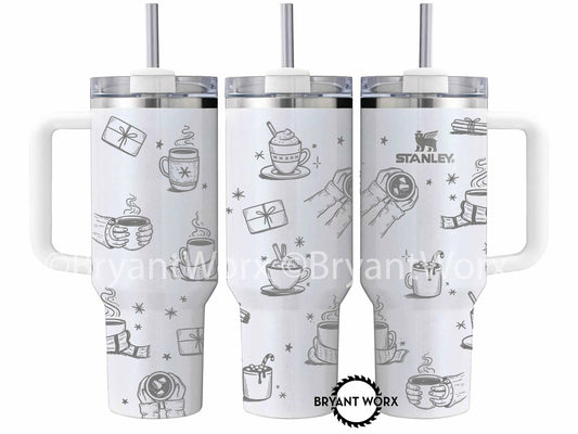 Coffee | Engraved 40oz STANLEY | Pumpkin Spice | Fall Vibes | Christmas | Christmas Gift | Latte | Coffee Lover | Christmas Stanley