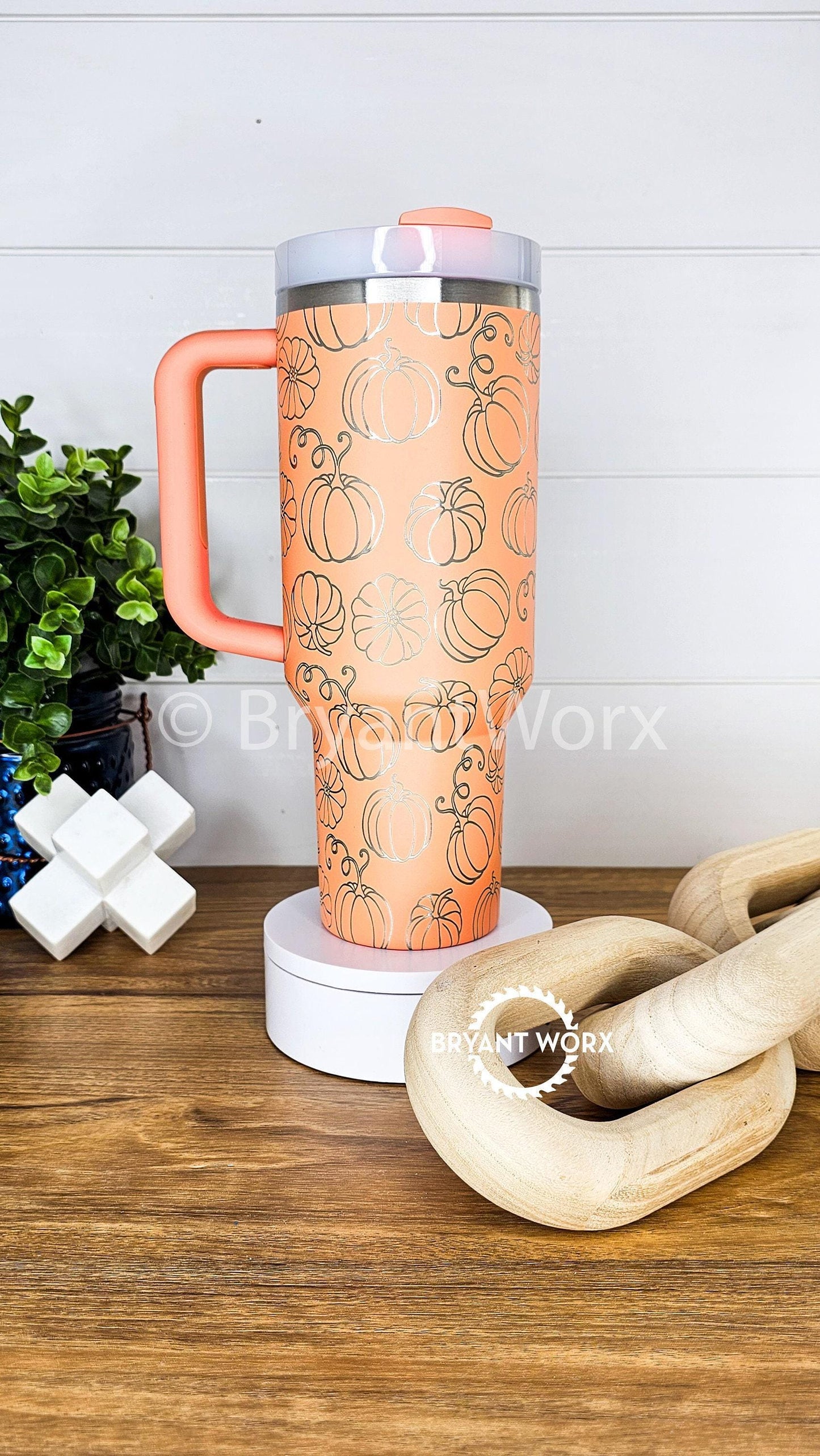 Pumpkin Patch Full Wrap | Engraved 40oz STANLEY with Handle | Scary | Halloween | Trick or Treat | BOO | Haunted | Fall | Spooky Season