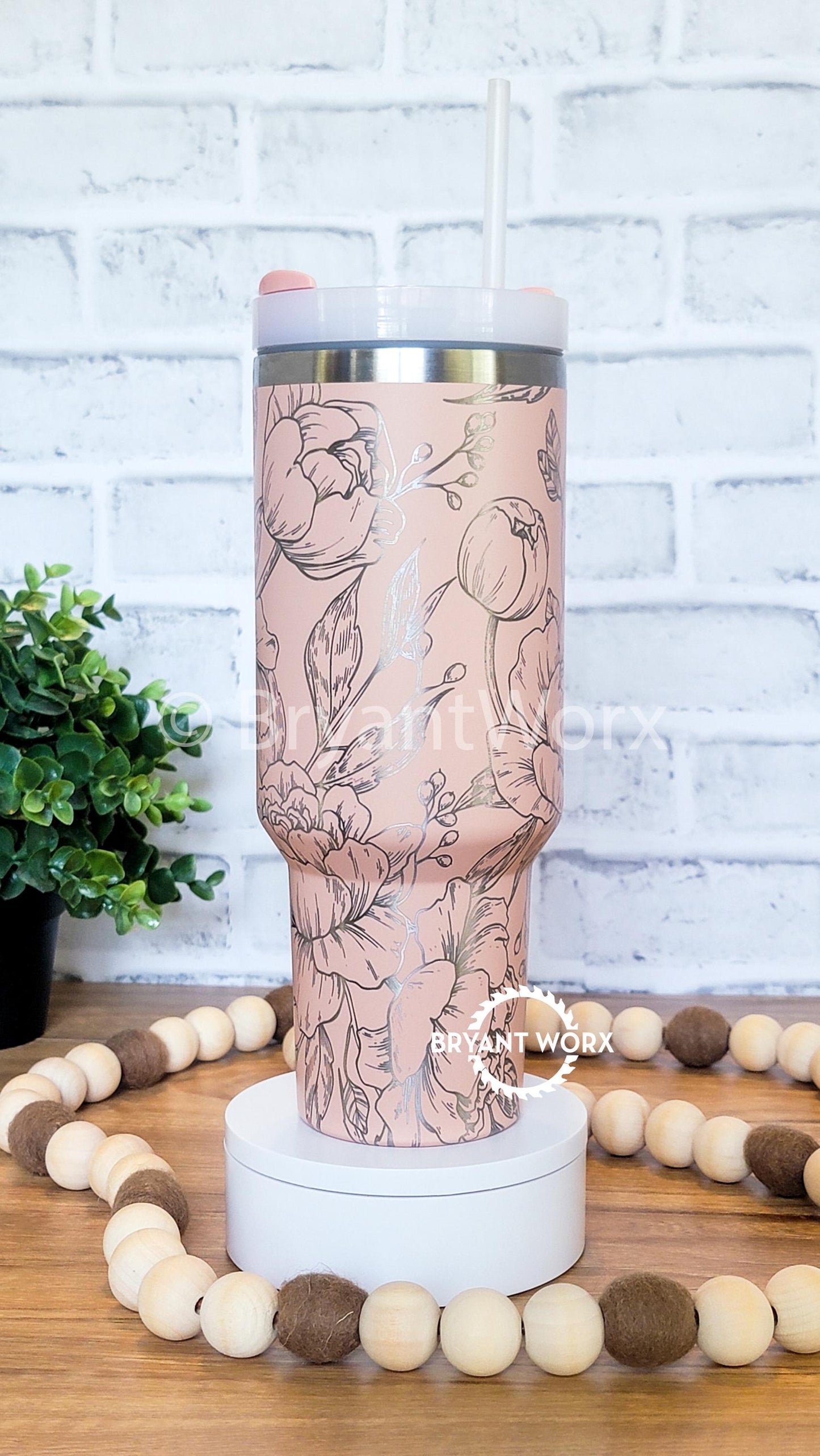 Peonies | Engraved 40oz Tumbler | Valentines Day | Love Cup | Flower Cup | Cute Valentine | Floral | Valentines | Peony | Florist