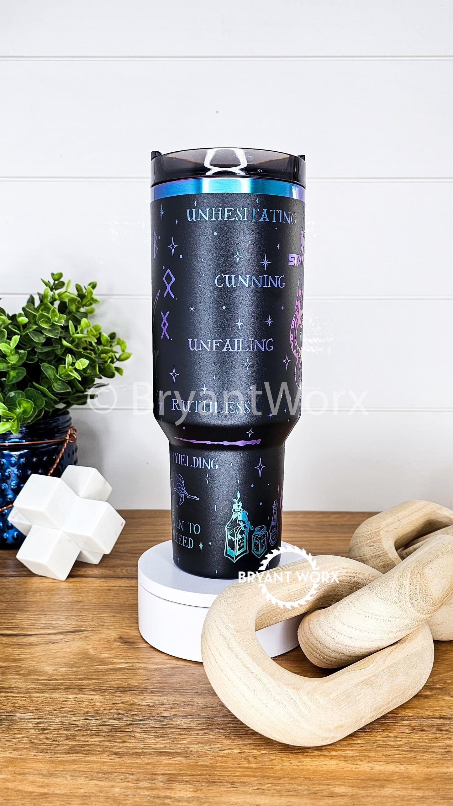 Magic Romance | Engraved STANLEY | Custom Engraved | Fantasy | Book Lover's | Broom | Manacle | 40oz 30oz 20oz
