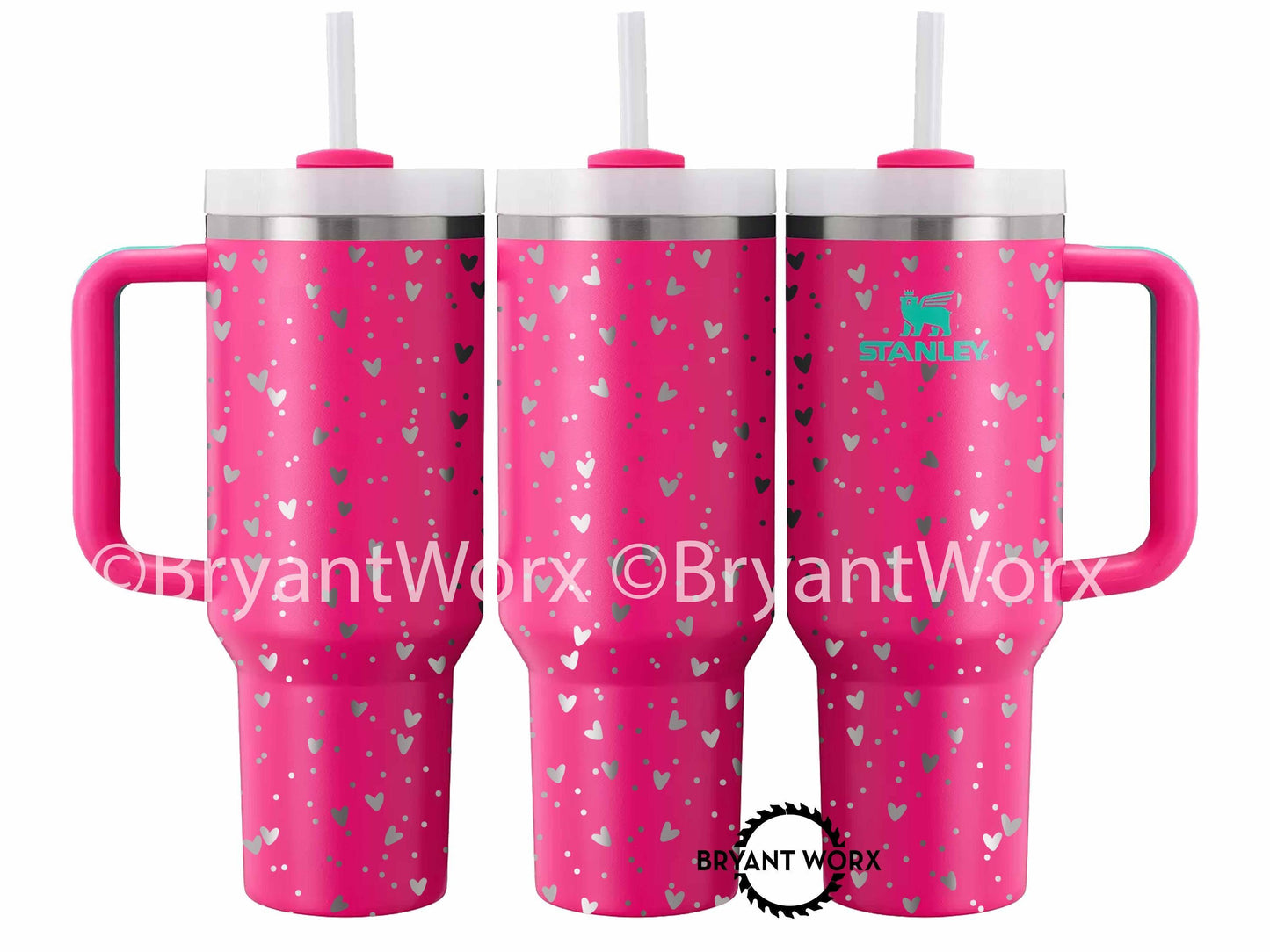 Mini Hearts | Engraved STANLEY | Valentines Day | Love Cup | Heart Cup | Cute Valentine | Be Mine | Valentine Stanley 40 oz 30oz 20oz