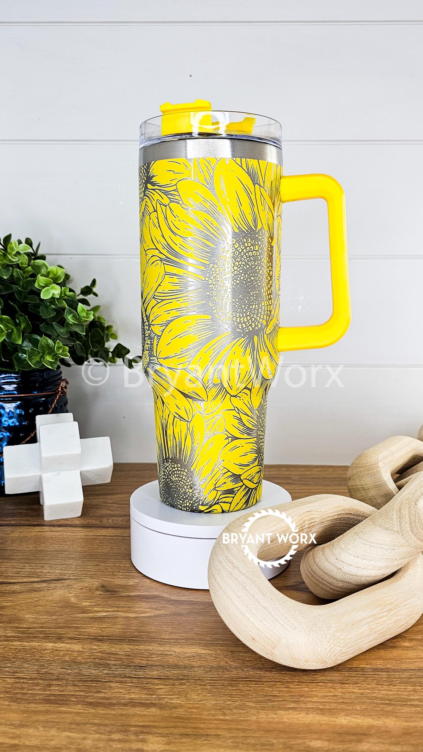Sunflowers | Engraved 40oz Tumbler | Valentines Day | Love Cup | Flower Cup | Cute Valentine | Floral | Valentines | Sunflower | Florist