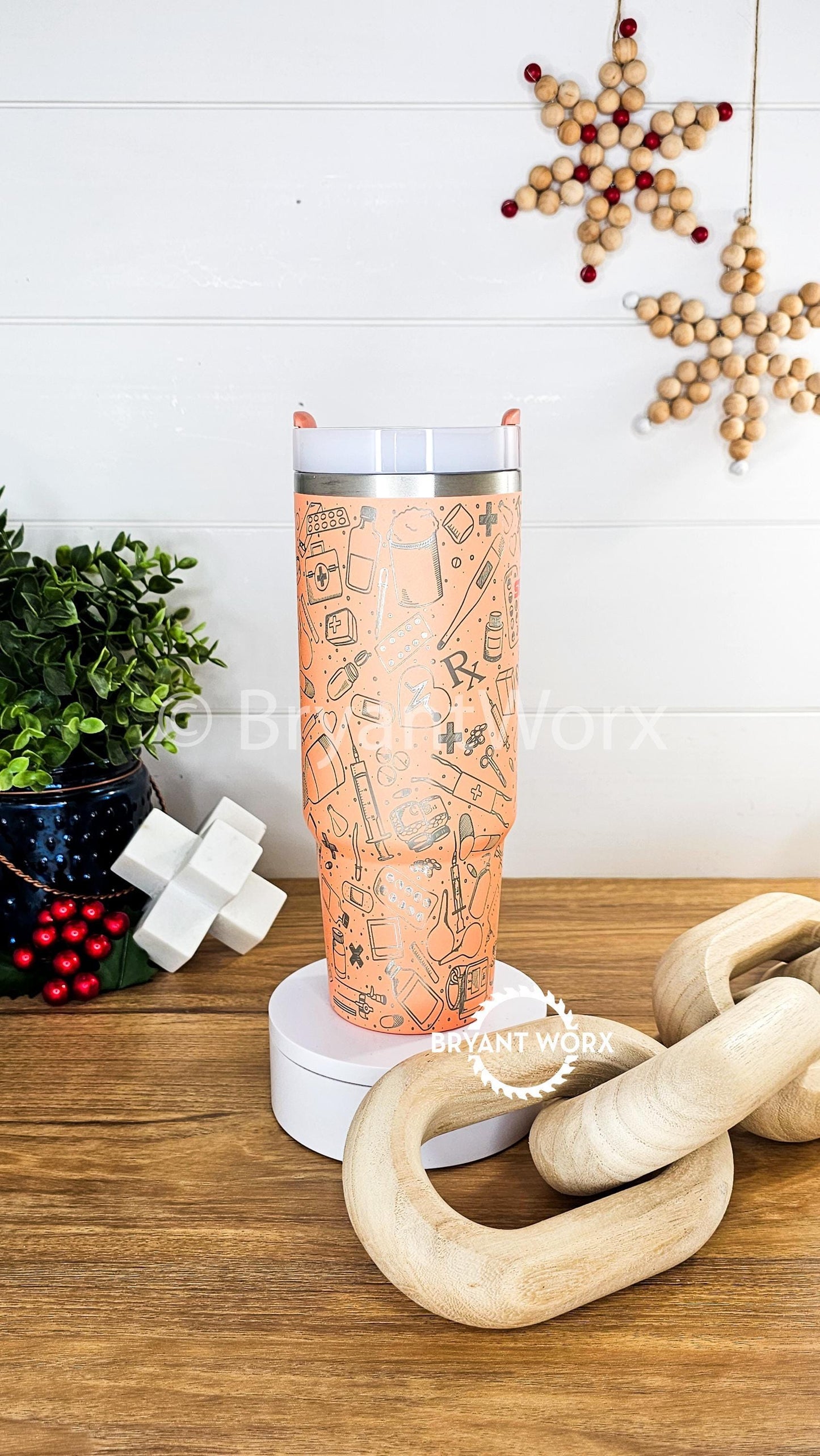 STANLEY Pharmacy Full Wrap | Engraved STANLEY | Custom Engraving | Medicine | CPhT | Hospital | PharmD | Medical School | Graduate Gift