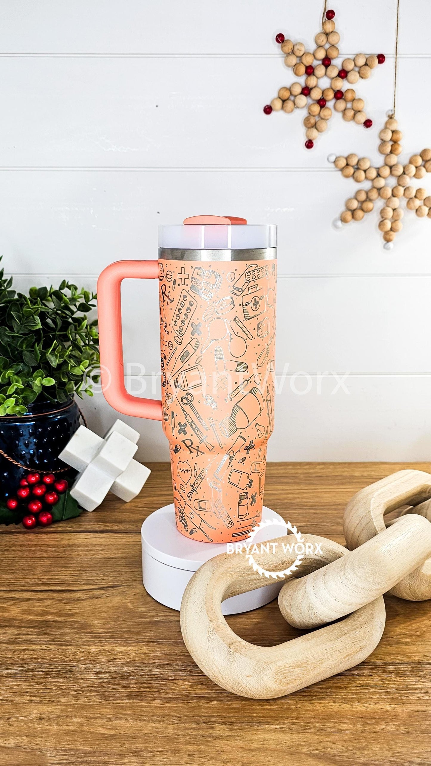 STANLEY Pharmacy Full Wrap | Engraved STANLEY | Custom Engraving | Medicine | CPhT | Hospital | PharmD | Medical School | Graduate Gift