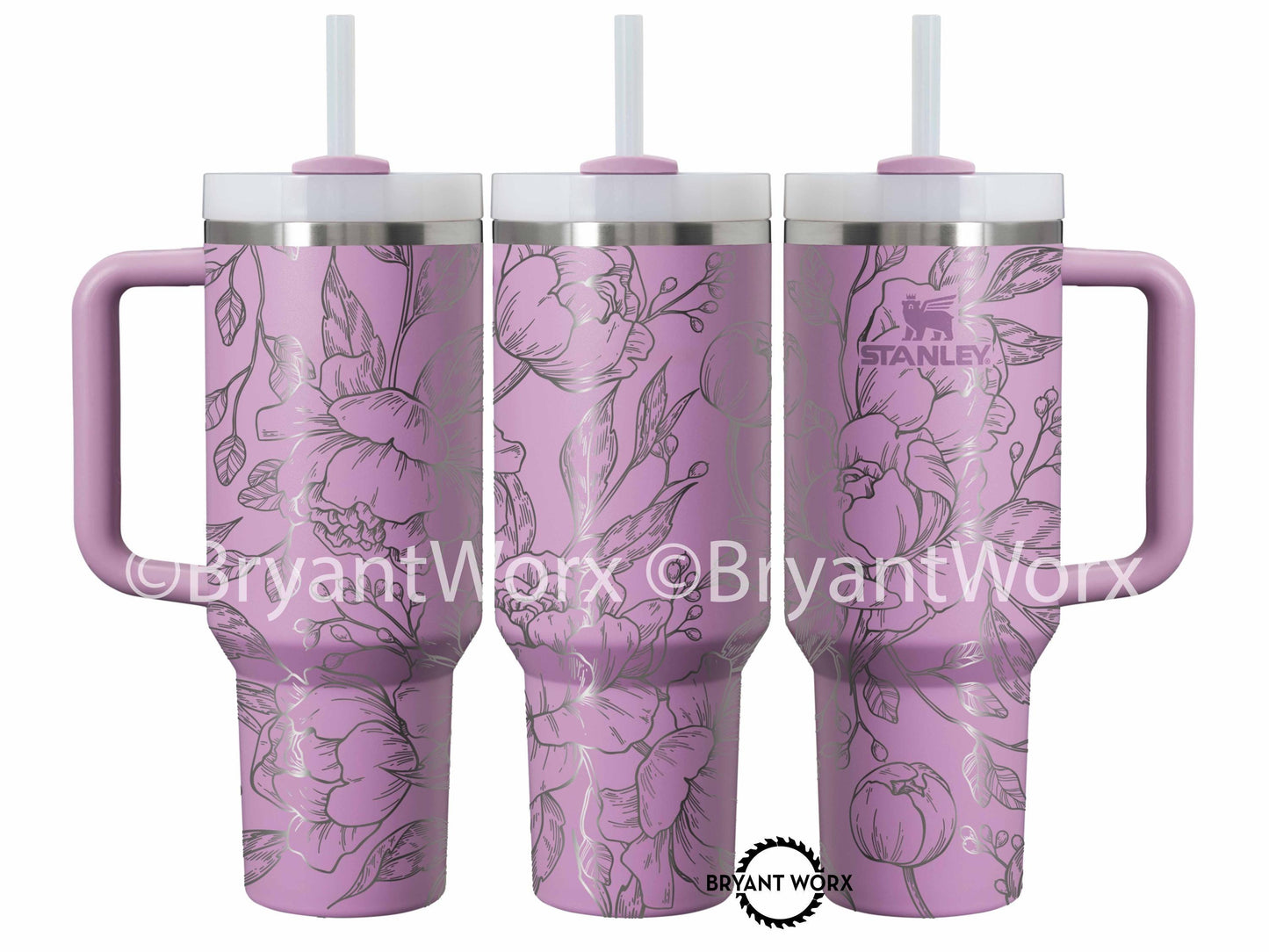 Peonies | Engraved STANLEY | Valentines Day | Love Cup | Flower Cup | Cute Valentine | Floral | Valentines | Peony | 40 oz 30oz 20oz