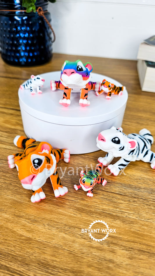 Mini Tiger | Articulated 3D Print Toy