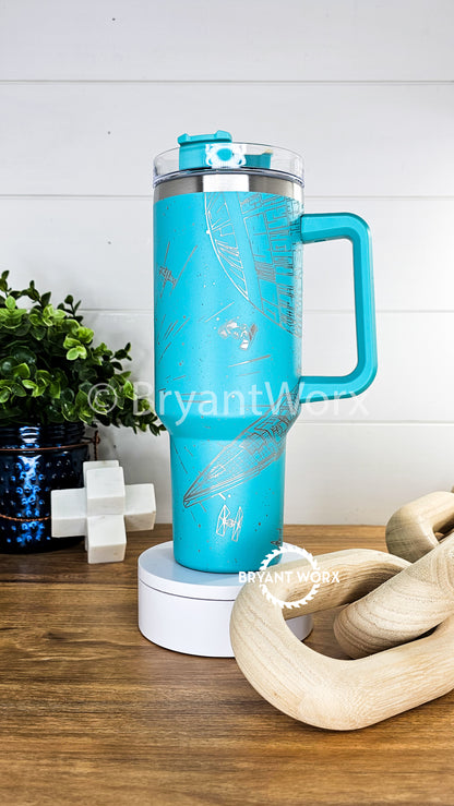 Galaxy Battle | Engraved Stainless Steel 40oz Tumbler