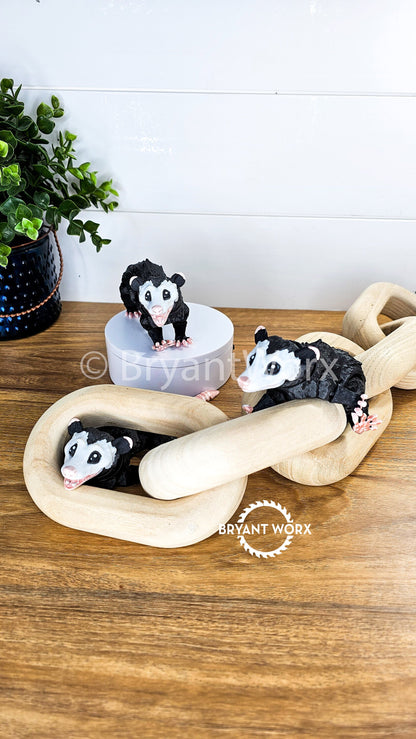 Opossum Animal Toy | Articulated 3D Print | Kids Toy | Animal Gift | Joey | Functional Jaw