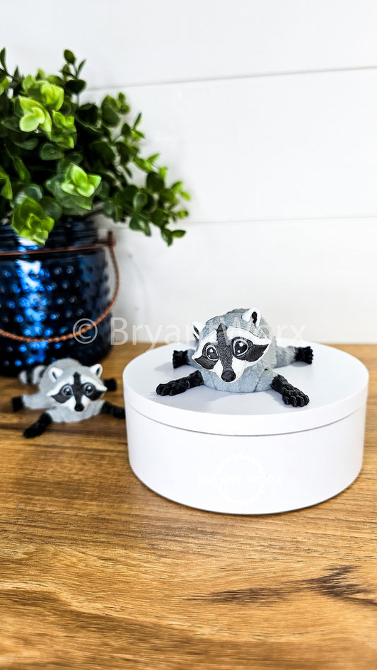 Racoon Toy | Articulated 3D Print | Kids Toy | Animal Gift | Trash Panda | Bandit