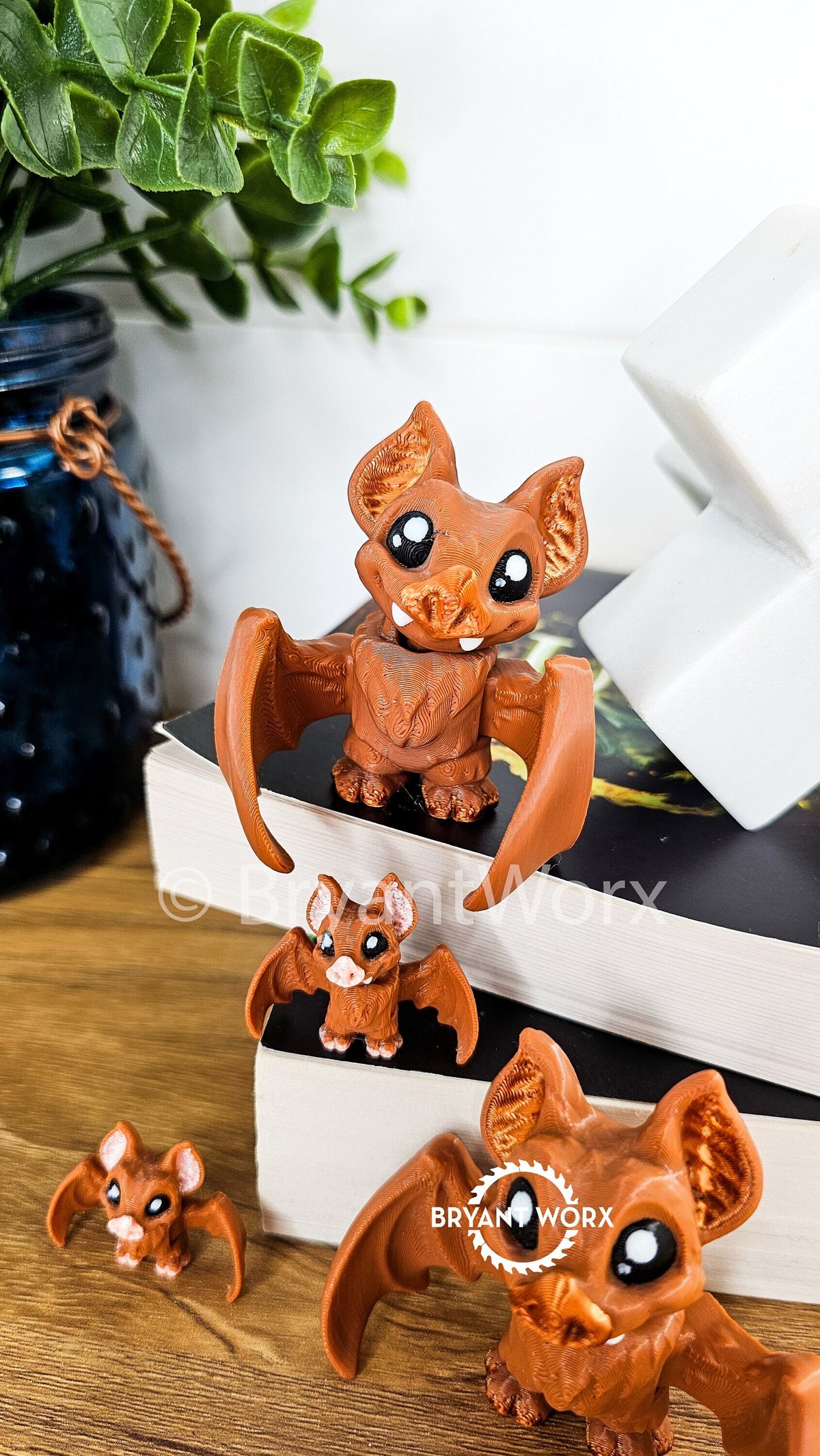 Bat Toy | Articulated 3D Print | Kids Toy | Animal Gift | Vampire Bat | Cute Bat | Bat Babies | Desk Pet | Halloween