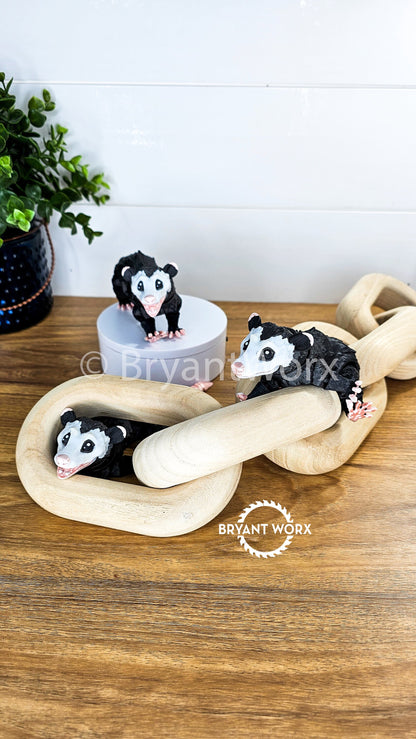 Opossum Animal Toy | Articulated 3D Print | Kids Toy | Animal Gift | Joey | Functional Jaw