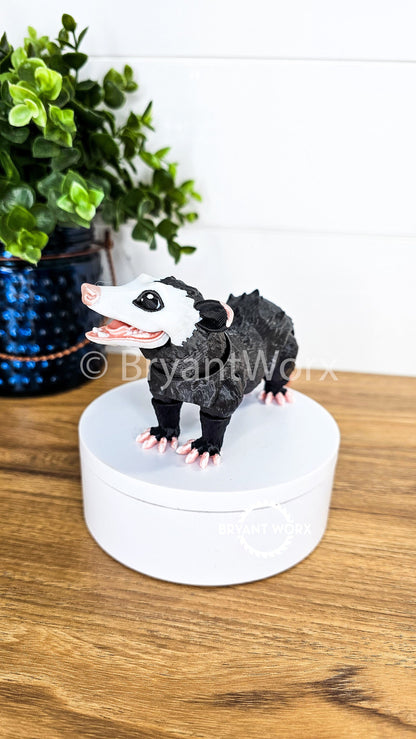 Opossum Animal Toy | Articulated 3D Print | Kids Toy | Animal Gift | Joey | Functional Jaw