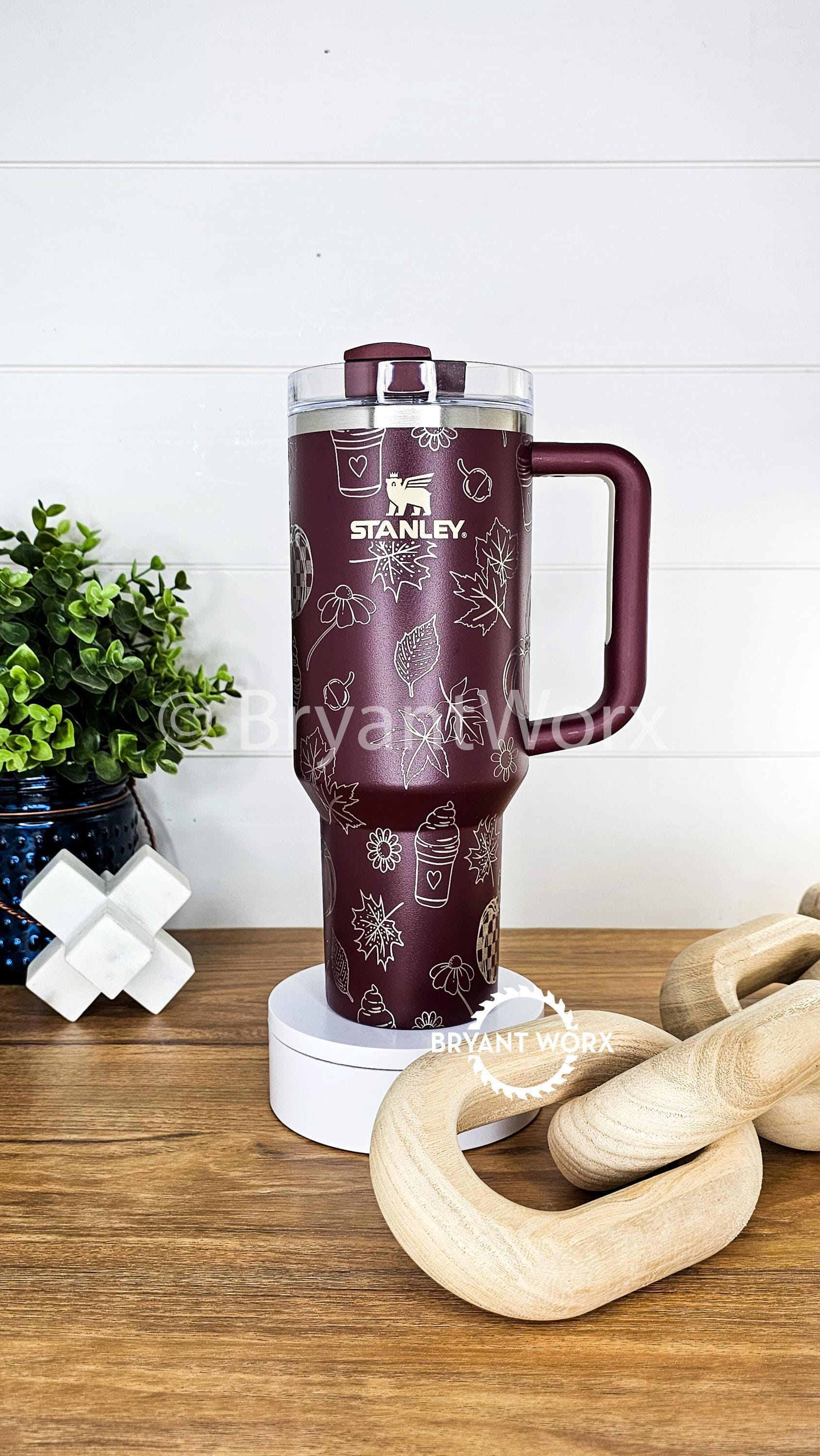Fall Vibes Full Wrap | Engraved 40oz STANLEY with Handle | Fall | Coffee | Trick or Treat | Autumn | Starbucks | Pumpkin Spice