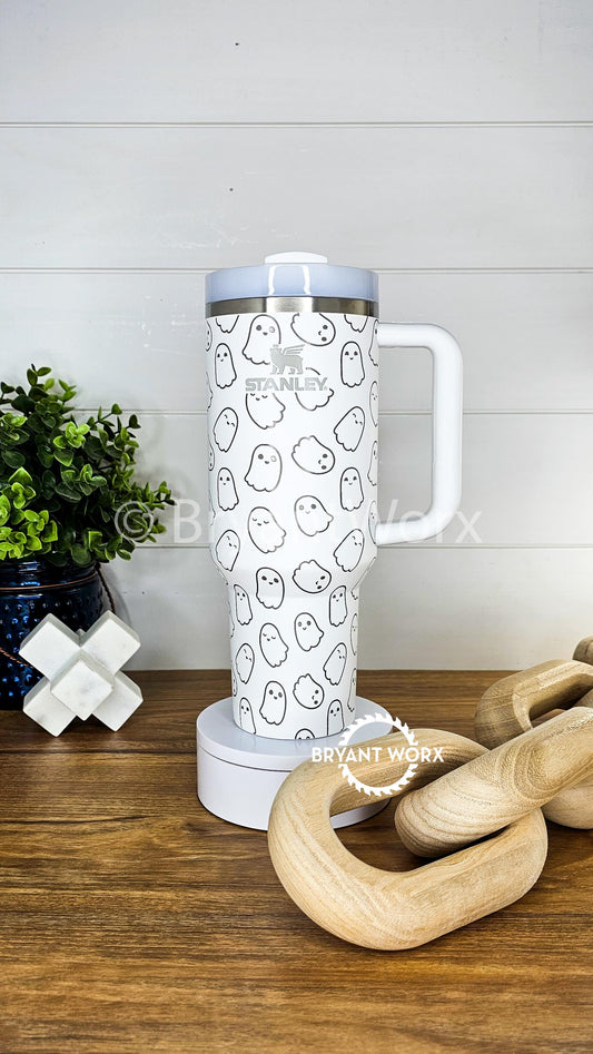 Mini Ghost | Engraved STANLEY | Cute Halloween | Scary | Kids | Halloween | Trick or Treat | BOO | Spooky | Skeleton | 40 oz 30oz 20oz