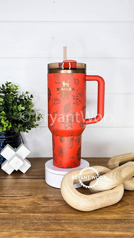 Pumpkin Spice | Engraved STANLEY | Fall | Coffee | Trick or Treat | Autumn | Halloween | Fall Vibes | 40 oz 30oz 20oz