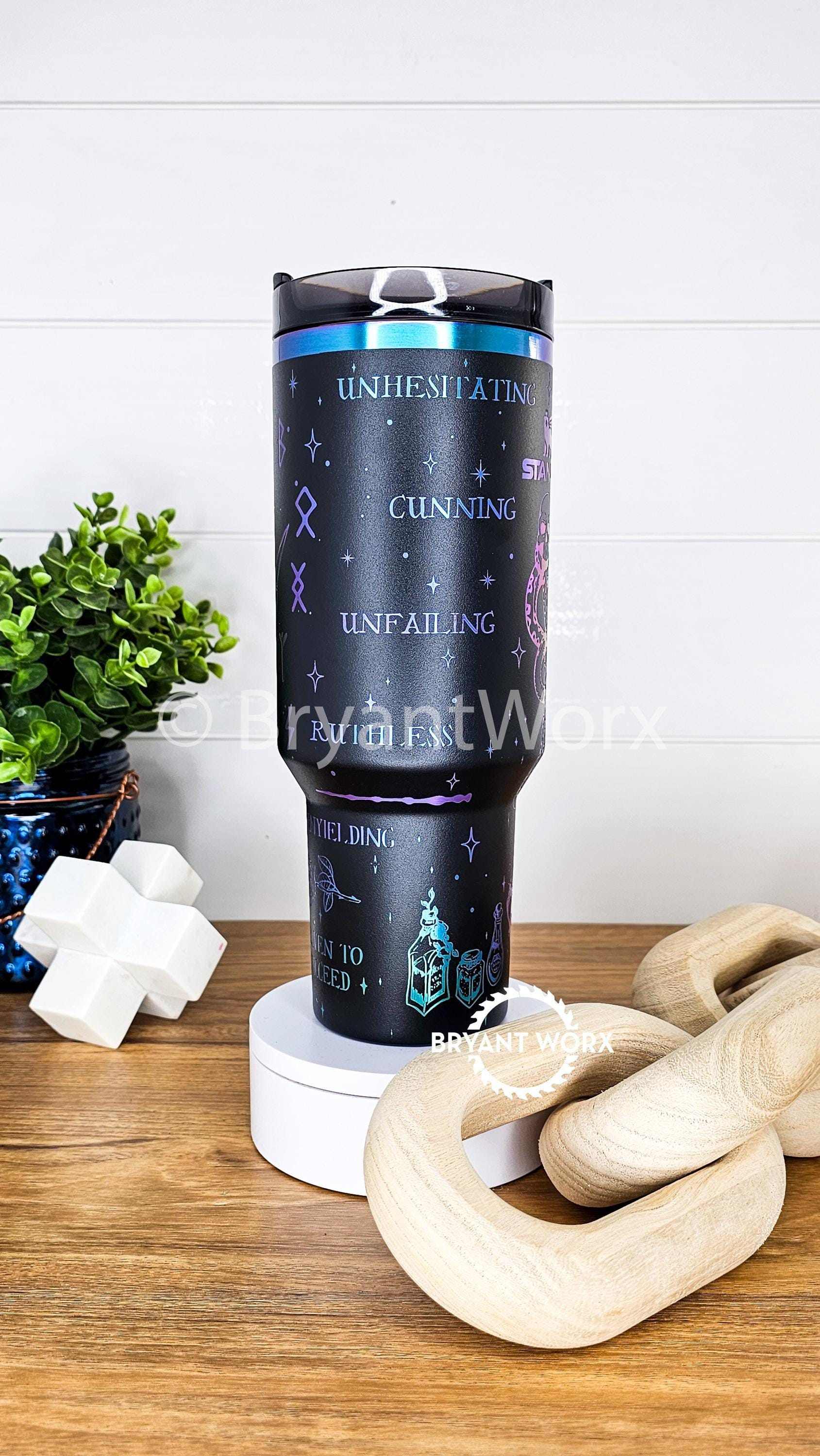 Magic Romance | Engraved STANLEY | Custom Engraved | Fantasy | Book Lover's | Broom | Manacle | 40oz 30oz 20oz