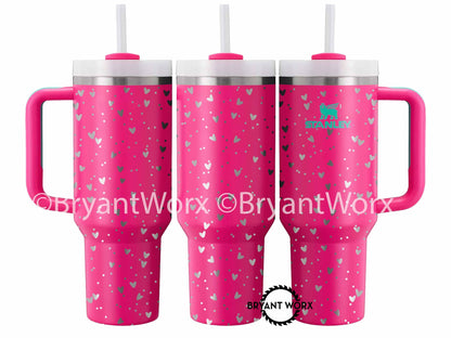 Mini Hearts | Engraved STANLEY | Valentines Day | Love Cup | Heart Cup | Cute Valentine | Be Mine | Valentine Stanley 40 oz 30oz 20oz