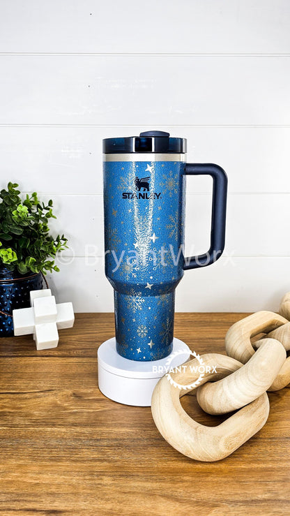 Snowflakes | Engraved STANLEY | Have Yourself | Merry Little Christmas | Christmas STANLEY | Holiday | Holly | Winter 40 oz 30oz 20oz