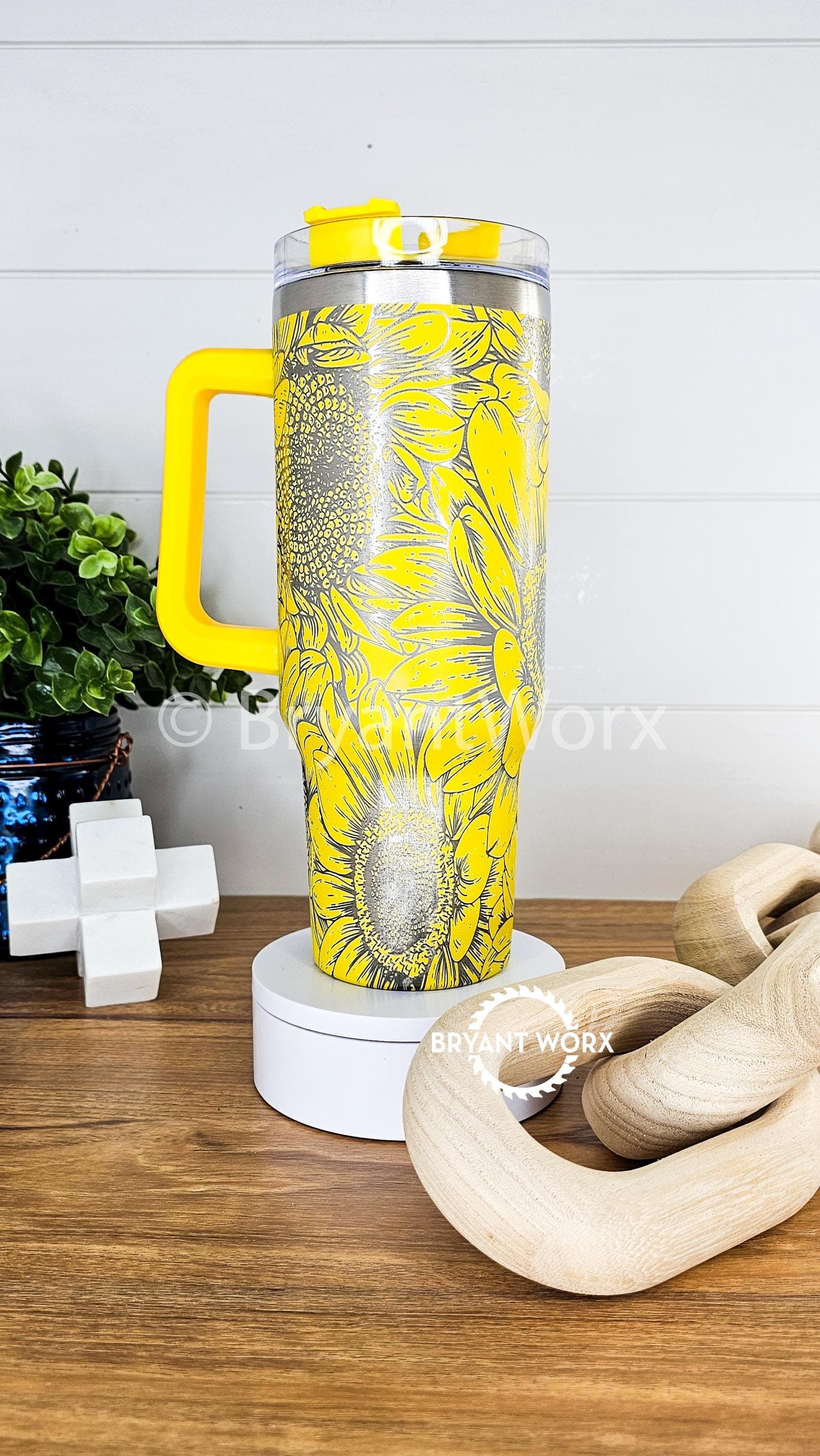 Sunflowers | Engraved 40oz Tumbler | Valentines Day | Love Cup | Flower Cup | Cute Valentine | Floral | Valentines | Sunflower | Florist