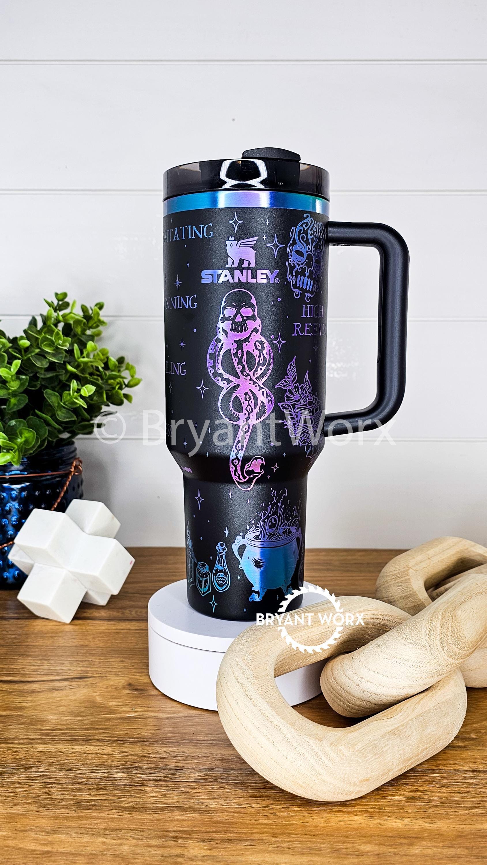 Magic Romance | Engraved STANLEY | Custom Engraved | Fantasy | Book Lover's | Broom | Manacle | 40oz 30oz 20oz