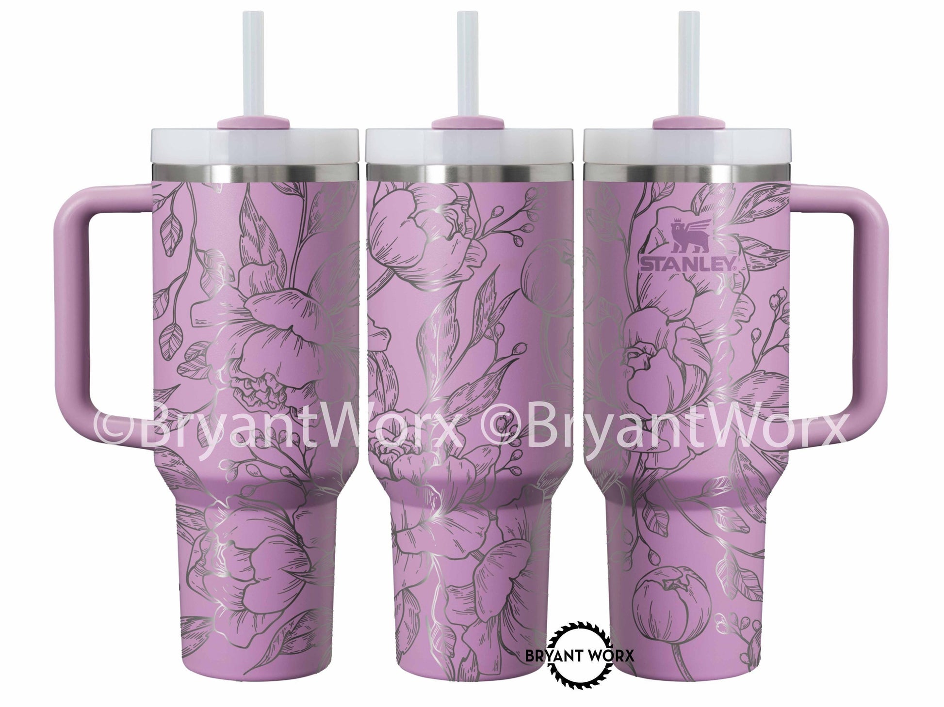 Peonies | Engraved STANLEY | Valentines Day | Love Cup | Flower Cup | Cute Valentine | Floral | Valentines | Peony | 40 oz 30oz 20oz