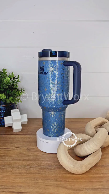 Snowflakes | Engraved STANLEY | Have Yourself | Merry Little Christmas | Christmas STANLEY | Holiday | Holly | Winter 40 oz 30oz 20oz