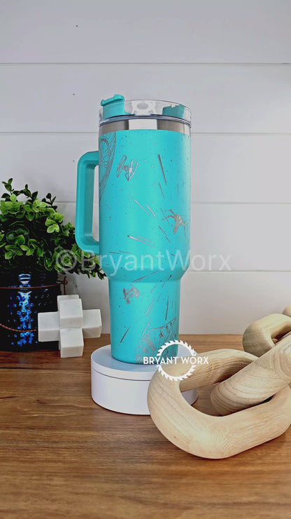 Galaxy Battle | Engraved Stainless Steel 40oz Tumbler