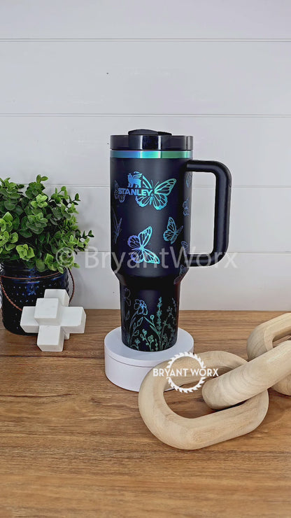 Butterflies | Engraved Stanley® Tumbler | 40oz 30oz
