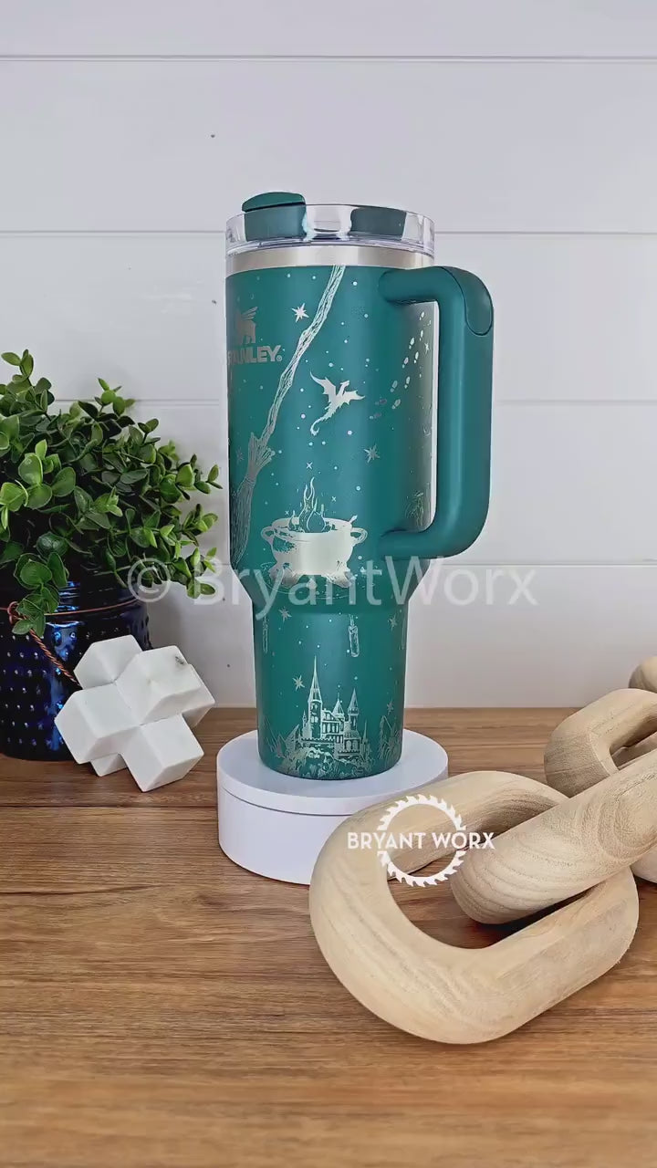 Magic Vibes | Snake |Engraved STANLEY  | Custom | Magic | Witchcraft | Wand | Fantasy | Medieval | 40 oz 30oz 20oz