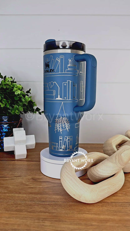 TBR Bookshelf | Engraved Stanley® Tumbler | 40oz 30oz