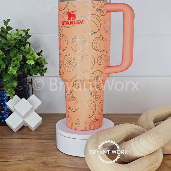 Pumpkin Patch Full Wrap | Engraved 40oz STANLEY with Handle | Scary | Halloween | Trick or Treat | BOO | Haunted | Fall | Spooky Season