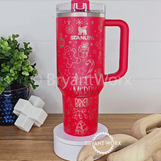 Merry and Bright | Engraved STANLEY  | Have Yourself A Merry Little Christmas | Christmas STANLEY | Holiday 40 oz 30oz 20oz